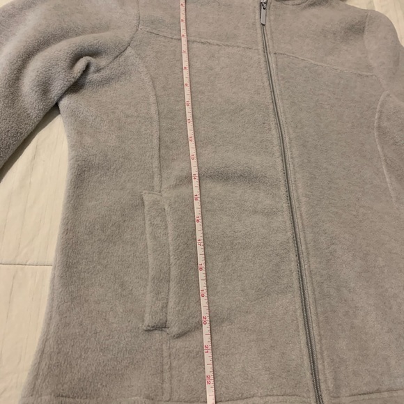 Fuzzy hooded zippered sweatshirt/jacket - Picture 8 of 8